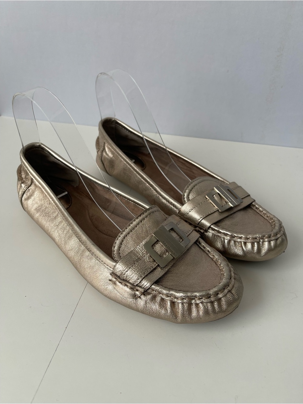 Giani Bernini Gold Champagne Driving Loafers 9M